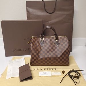 Authentic Louis Vuitton Speedy 30 Damier